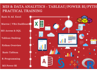 MIS Course in  Laxmi Nagar, Delhi, Noida, Ghaziabad, SLA Institute, Excel, VBA, SQL, Power BI, Tableau Certification, 100% Job