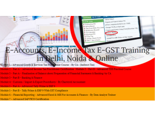 Short-Term Accounting Course in Delhi, GST Practical Coaching Classes in Delhi,100% Job Guarantee, Free SAP HANA Finance Course