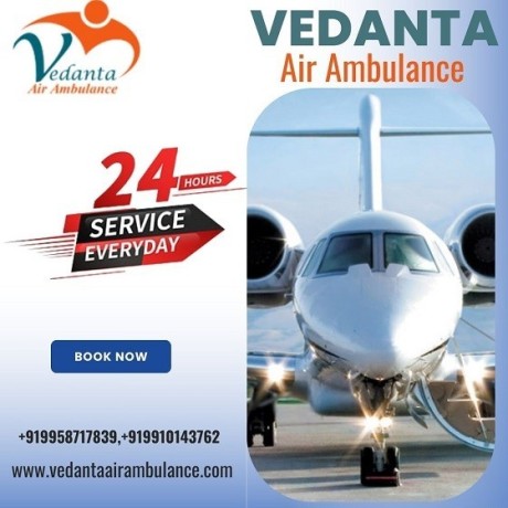 vedanta-air-ambulance-service-in-siliguri-with-world-best-medical-equipment-at-an-affordable-price-big-0