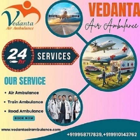 hire-vedanta-air-ambulance-service-in-ranchi-with-top-grade-medical-equipment-big-0