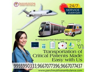 Pick Reliable ICU Care Air Ambulance Patna by Panchmukhi