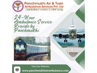 Get Safe Patient Transfer Panchmukhi Full ICU Care Air Ambulance from Delhi