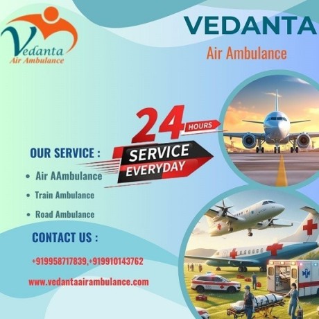 vedanta-air-ambulance-service-in-varanasi-with-paramount-ventilator-setup-at-a-low-price-big-0