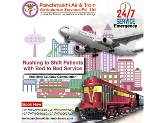 With Medical Amenity Make in Use Superb Air Ambulance in Guwahati by Panchmukhi