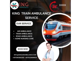 King Train Ambulance service in Bhopal transfers patients to their destination with speed