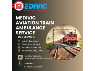 Medivic Aviation Train Ambulance Services from Patna  Effectively Shifting Critical Patients