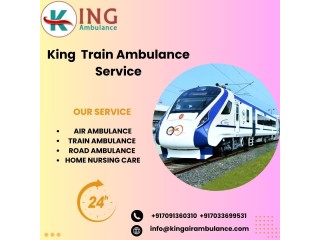 King Train Ambulance in Raipur provides a safe and comfortable transfer facility to the patients