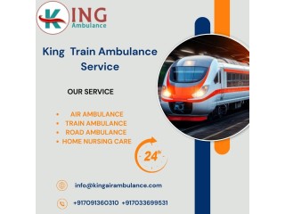 Transfer facility. King Train Ambulance service in Siliguri provides patients with a comfortable and safest